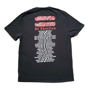 2021 Ed Sheeran Equals Officially Licensed Size Medium Mens Black Tour T-Shirt